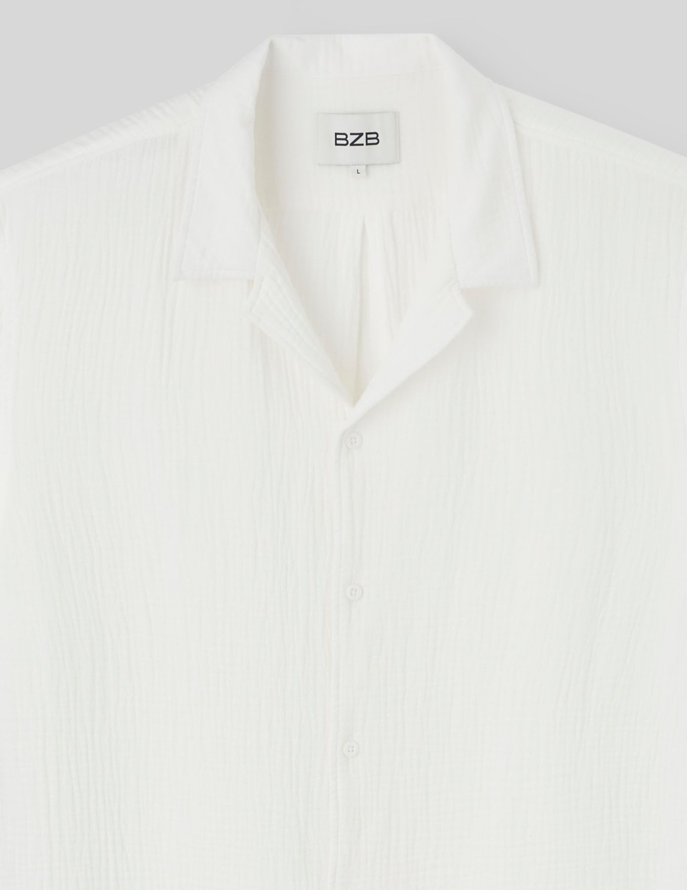Chemise manches courtes gaze de coton
