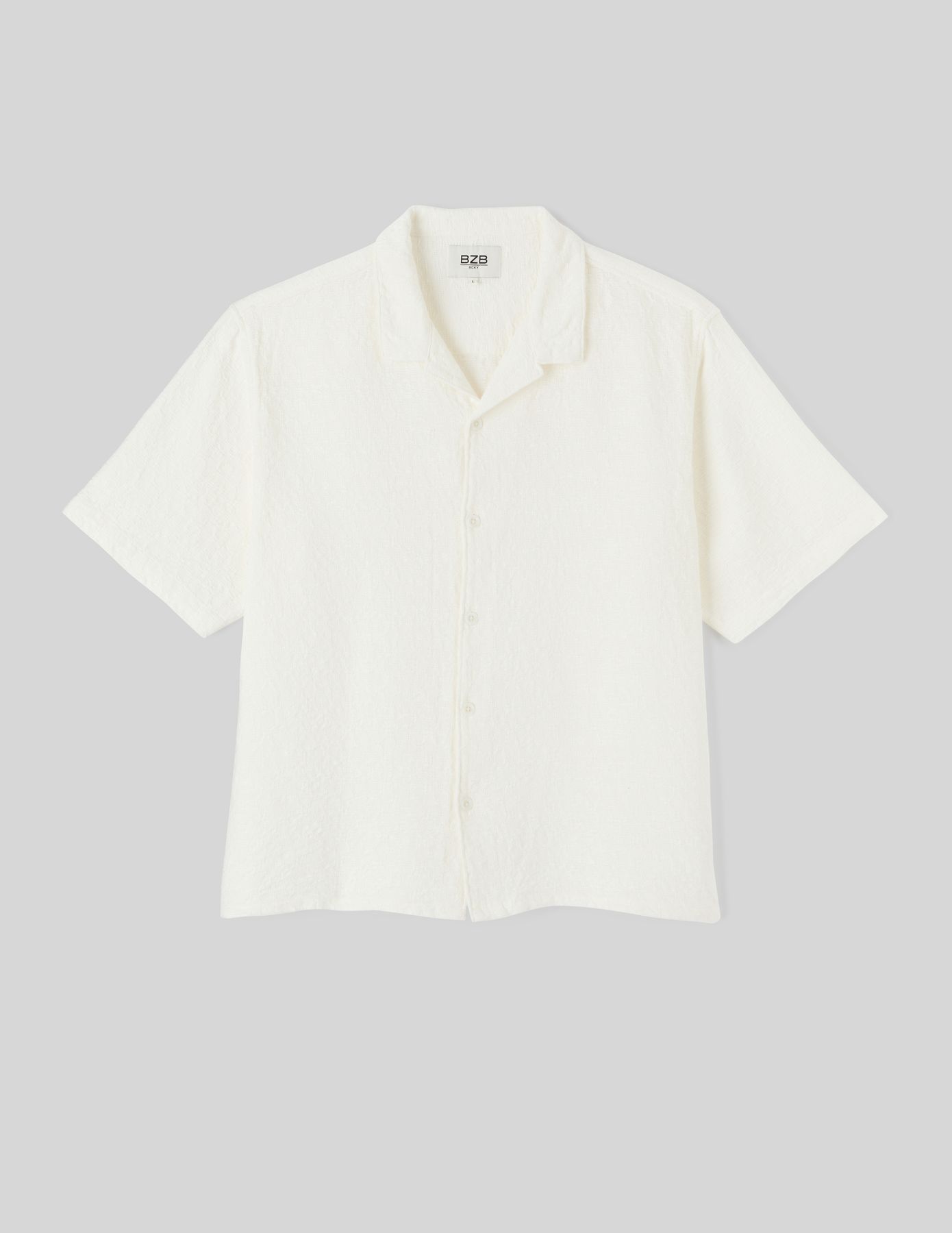 Chemise manches courtes jacquard