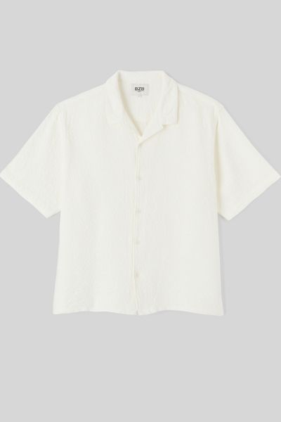 Chemise manches courtes jacquard