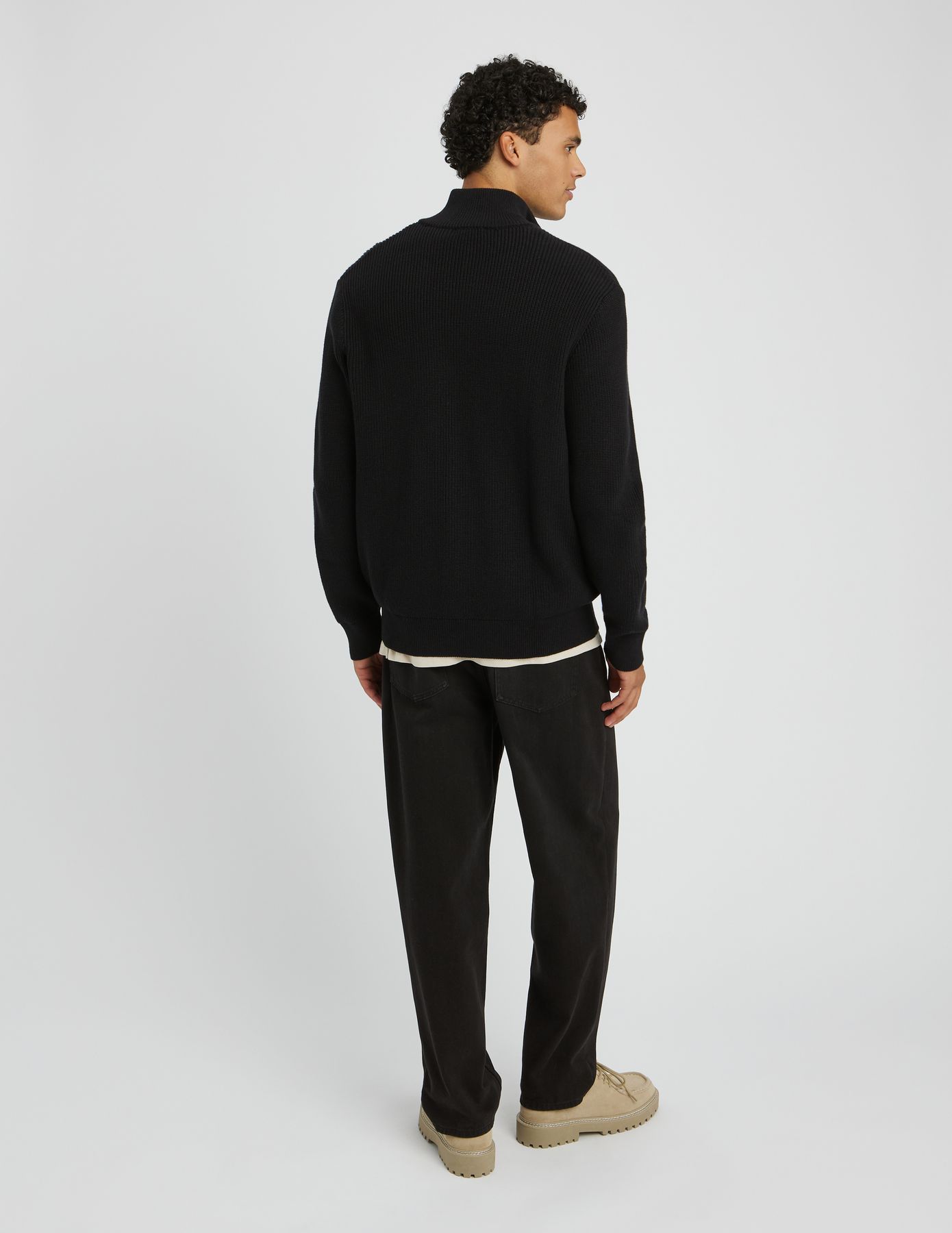 Pull col montant zippé