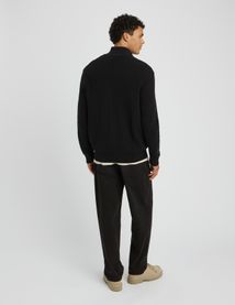 Pull col montant zippé