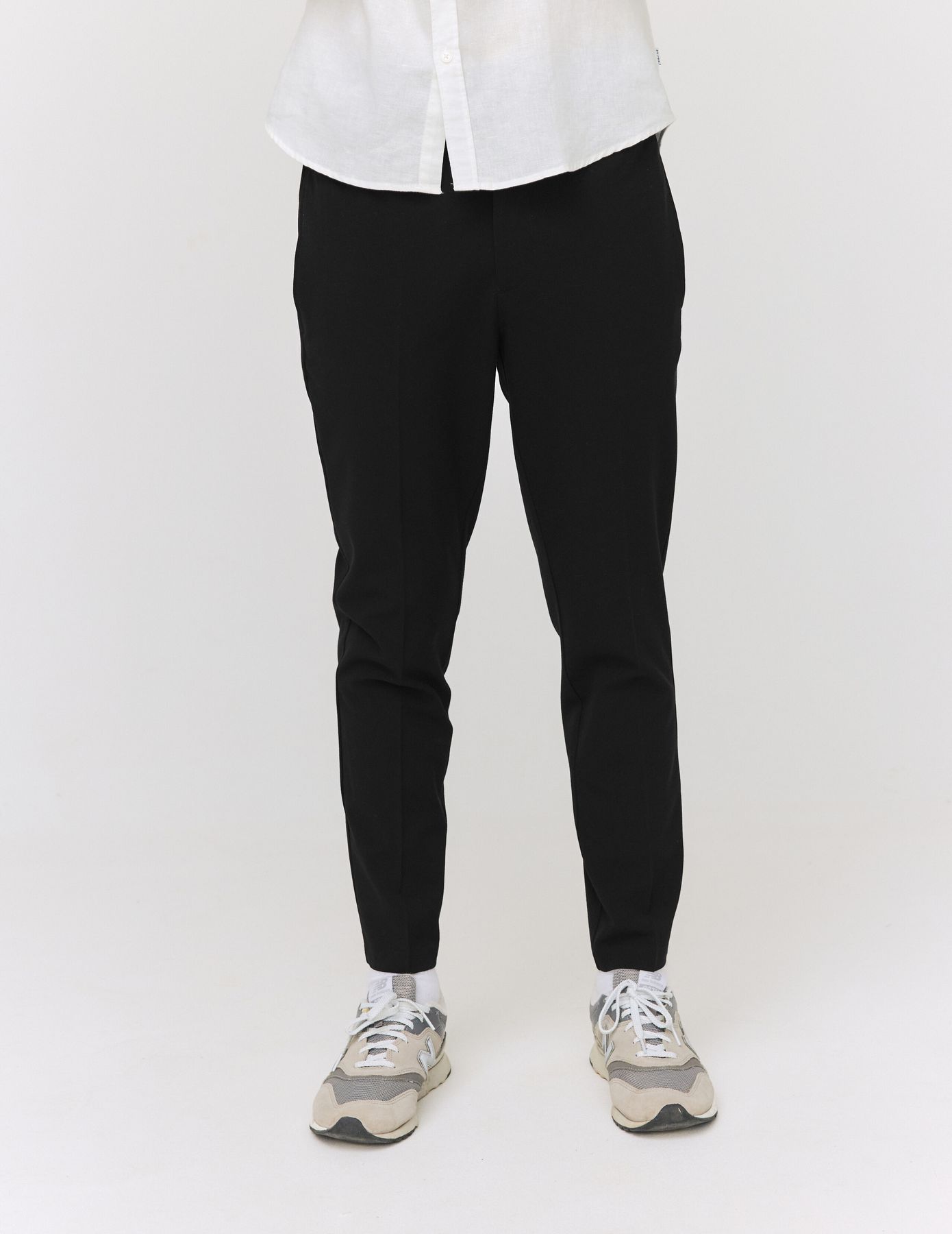 Pantalon de ville fluide uni