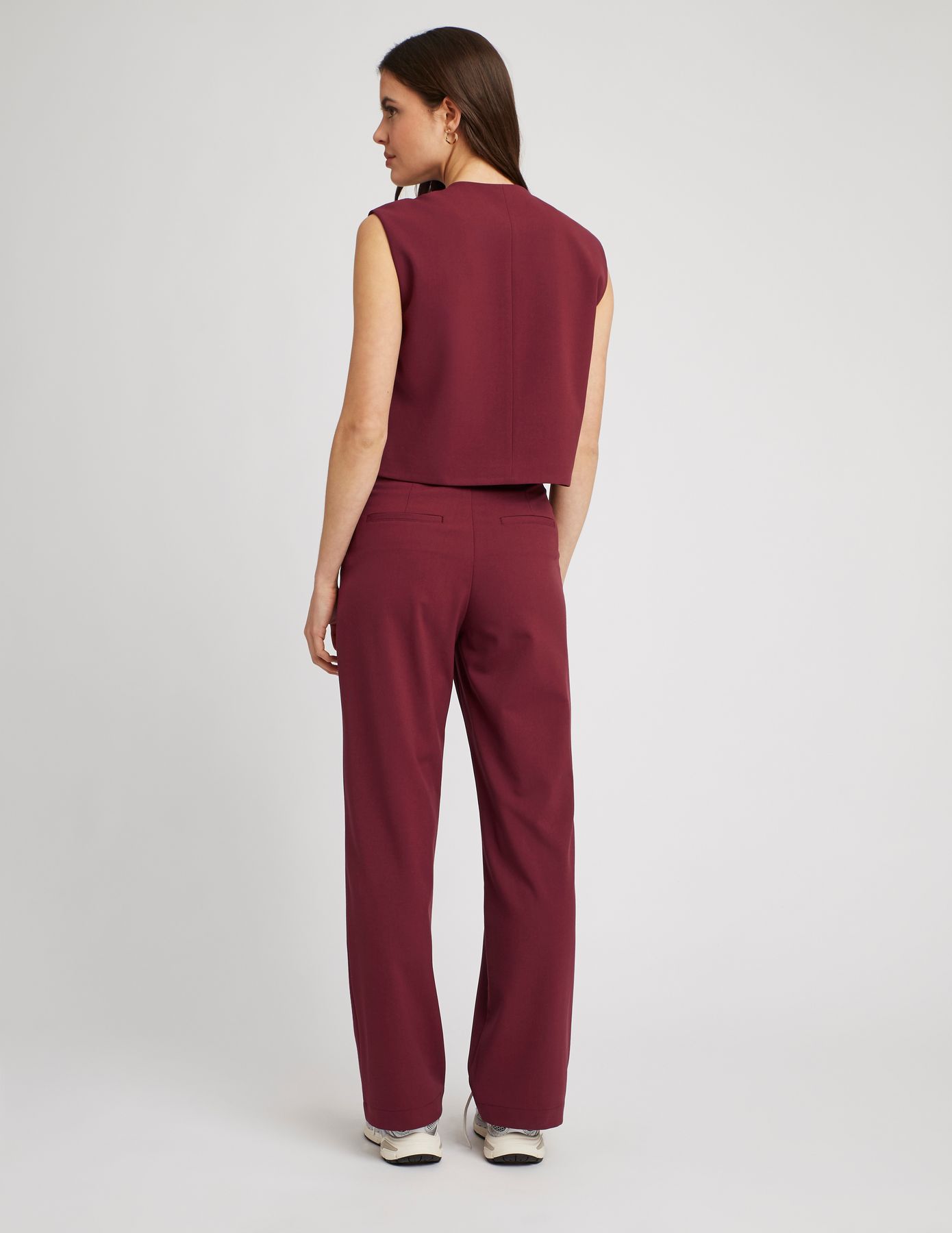 Pantalon tailleur polyester recyclé