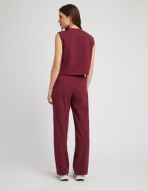 Pantalon tailleur polyester recyclé