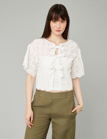 Blouse en broderie anglaise