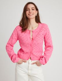 Gilet ajouré uni