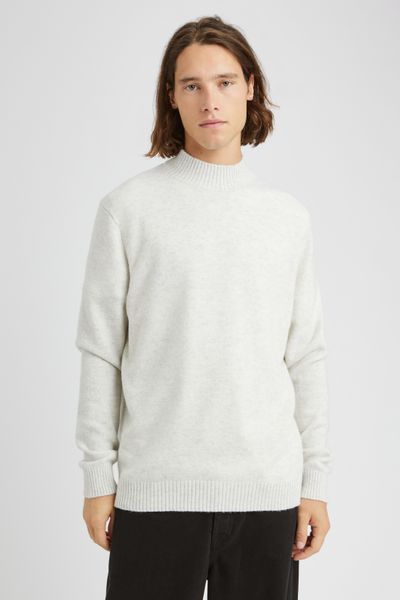 Pull col montant laine