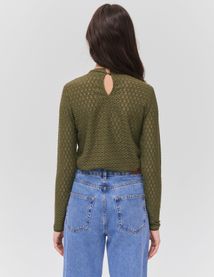 T-shirt ajouré uni