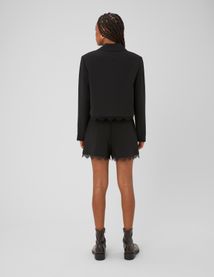 Veste tailleur courte dentelle
