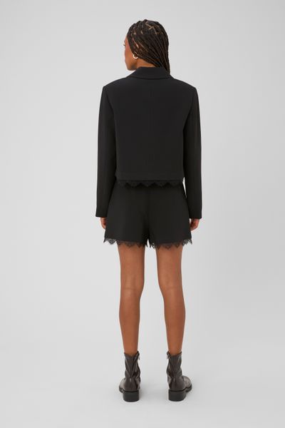 Veste tailleur courte dentelle