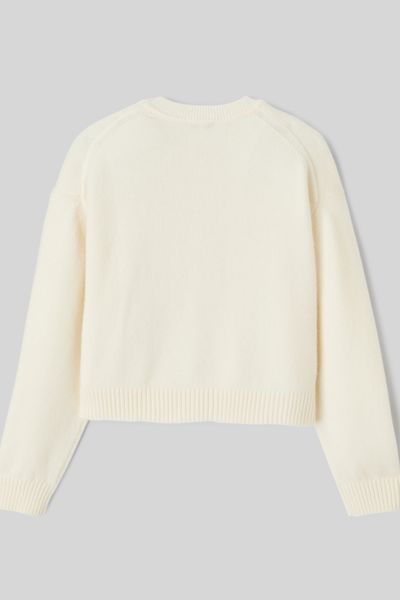 Pull broderie florale