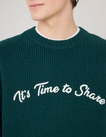 Pull broderie fantaisie