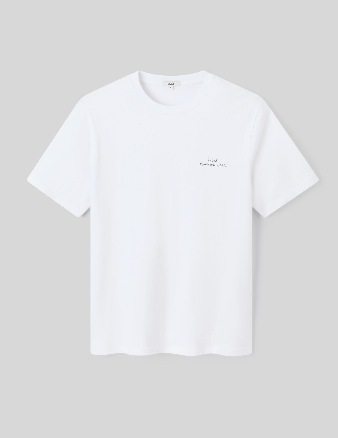 T-shirt broderie poitrine