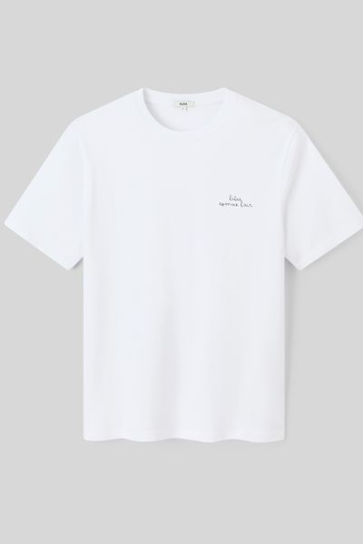 T-shirt broderie poitrine