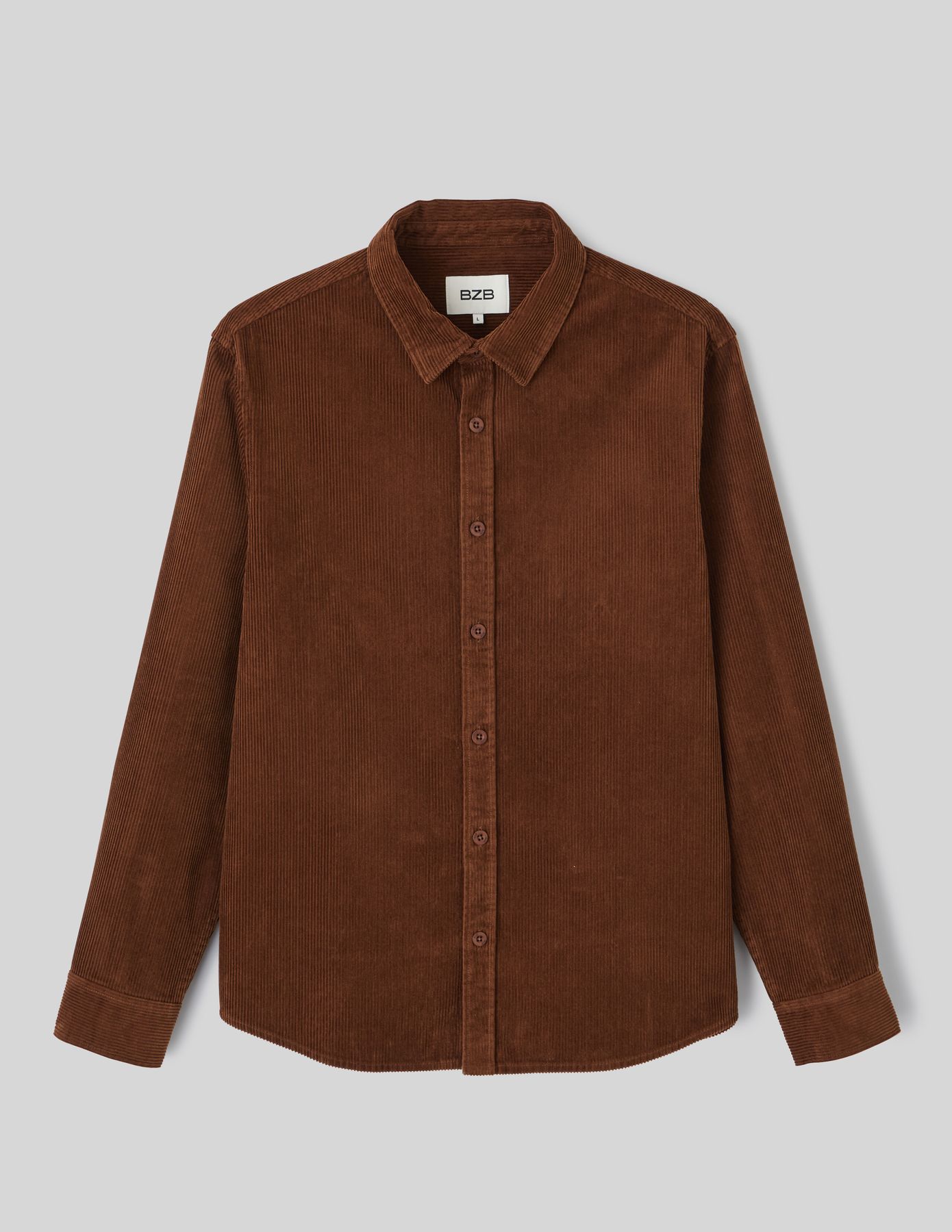 Chemise droite en velours