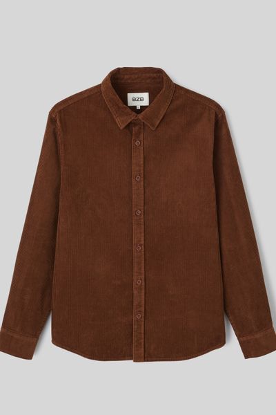Chemise droite en velours