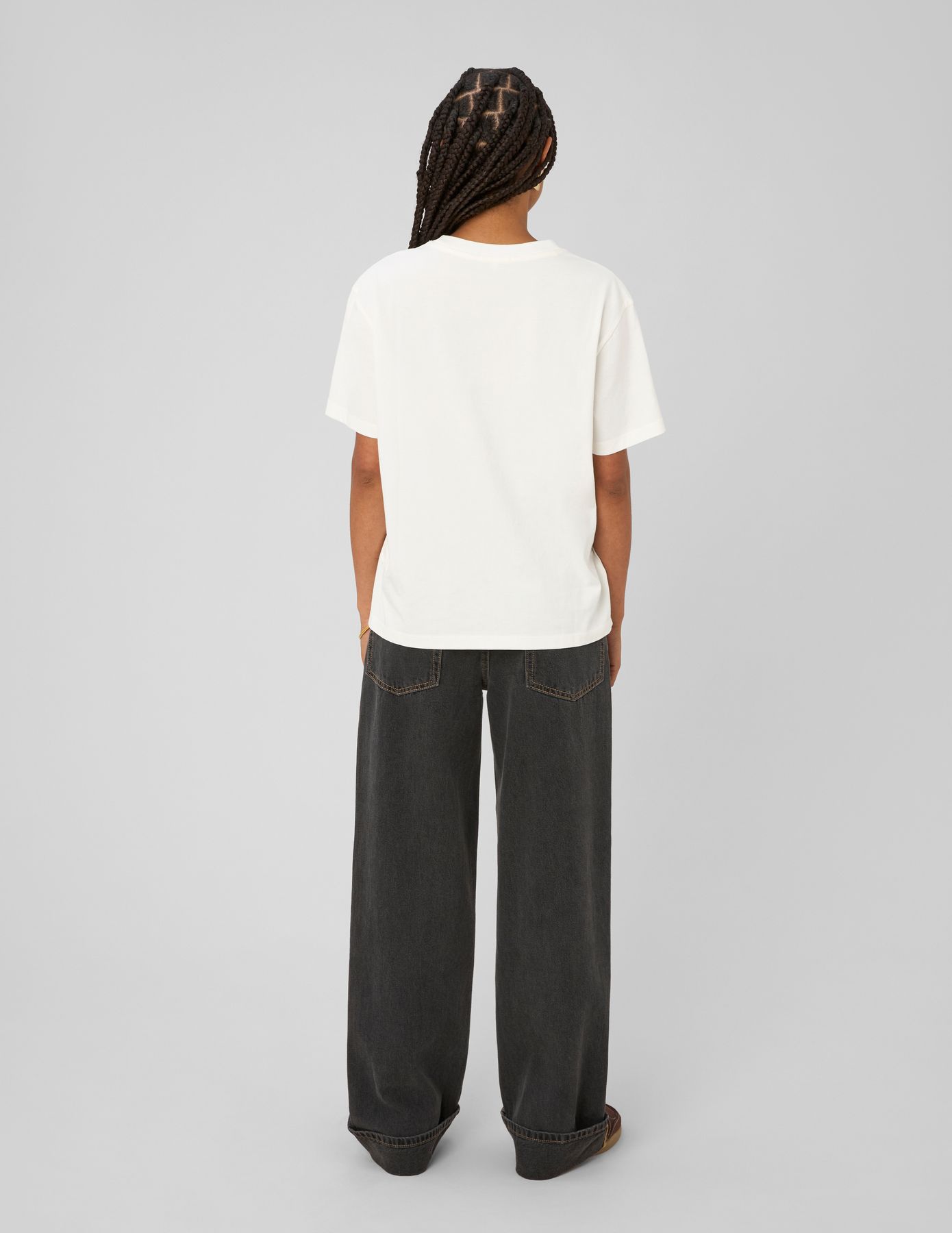 Jean baggy &agrave; revers