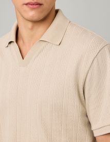 Polo maille fantaisie