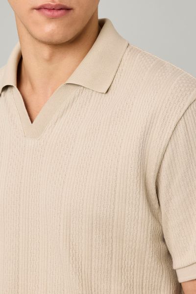 Polo maille fantaisie