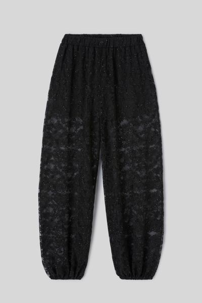 Pantalon bouffant en dentelle