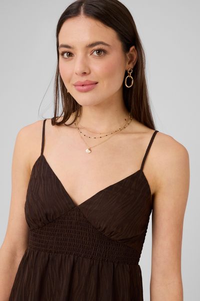 Robe courte &agrave; volants