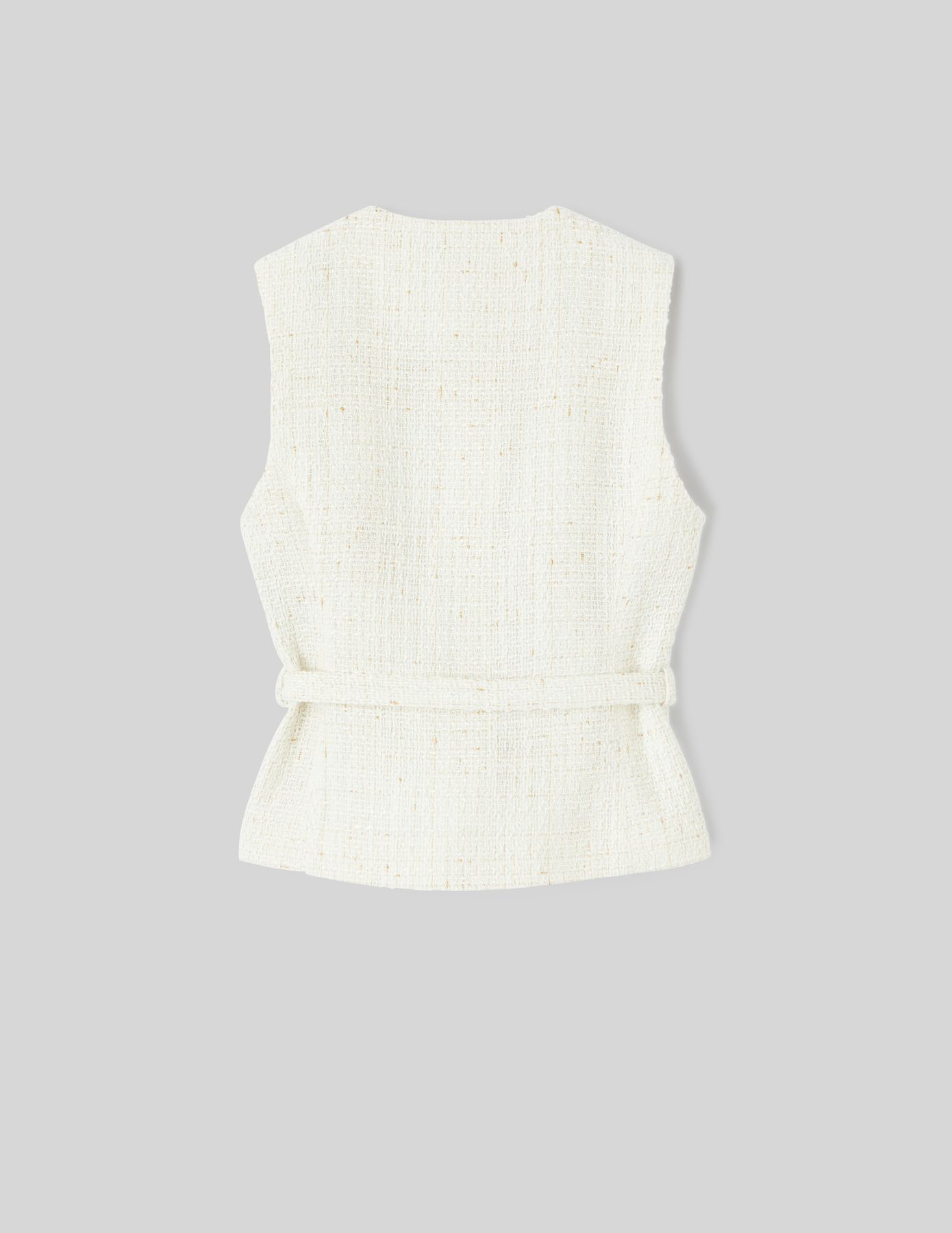 Veste en tweed sans manches