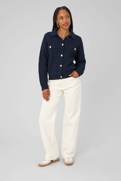 Pantalon straight velours