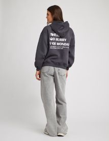 Sweat délavé imprimé