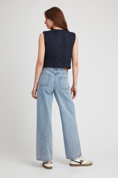 Gilet sans manches en tweed