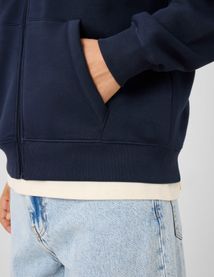 Sweat zipp&eacute; &agrave; capuche