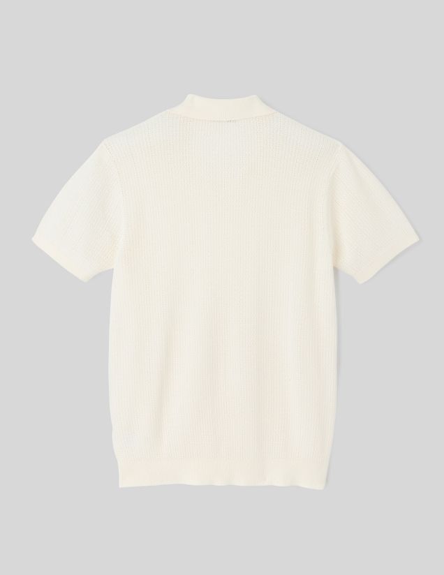 Polo maille ajour&eacute;e