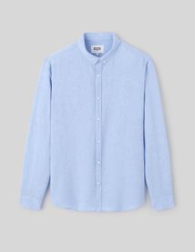 Chemise coton lin unie