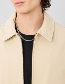 Veste zipp&eacute;e col velours