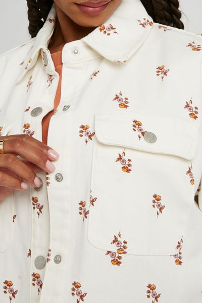 Veste manches courtes imprim&eacute;e