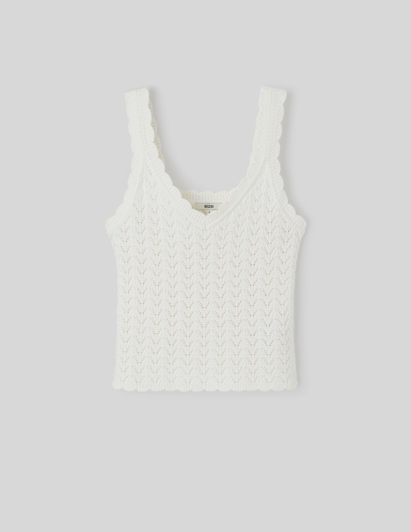 Débardeur ajouré en crochet