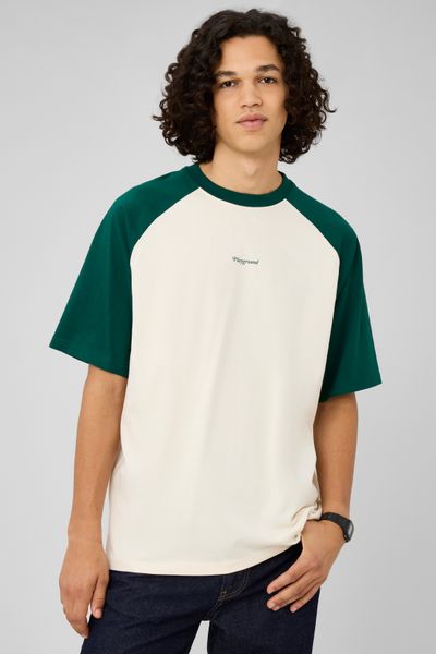 T-shirt manches contrast&eacute;es