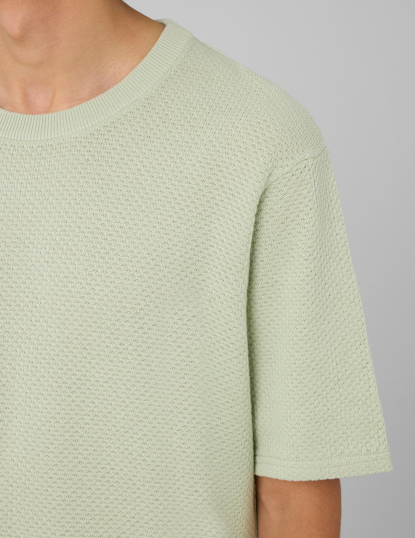 T-shirt maille textur&eacute;e