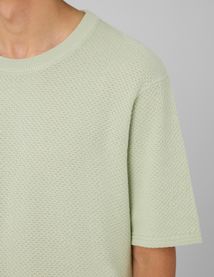 T-shirt maille textur&eacute;e
