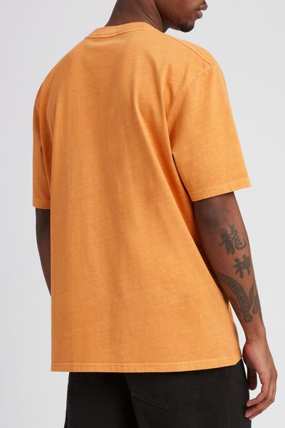 T-shirt message teint en pi&egrave;ce