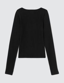 T-shirt manches longues uni