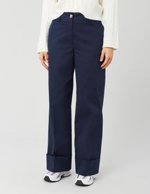 Pantalon city avec des revers