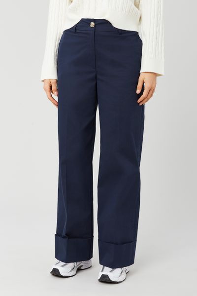 Pantalon city avec des revers