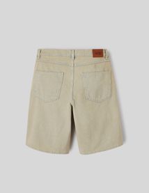 Bermuda en jean surteint