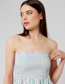 Top bustier rayé