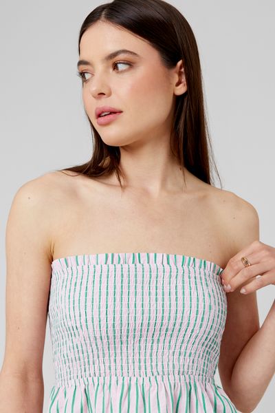 Top bustier rayé