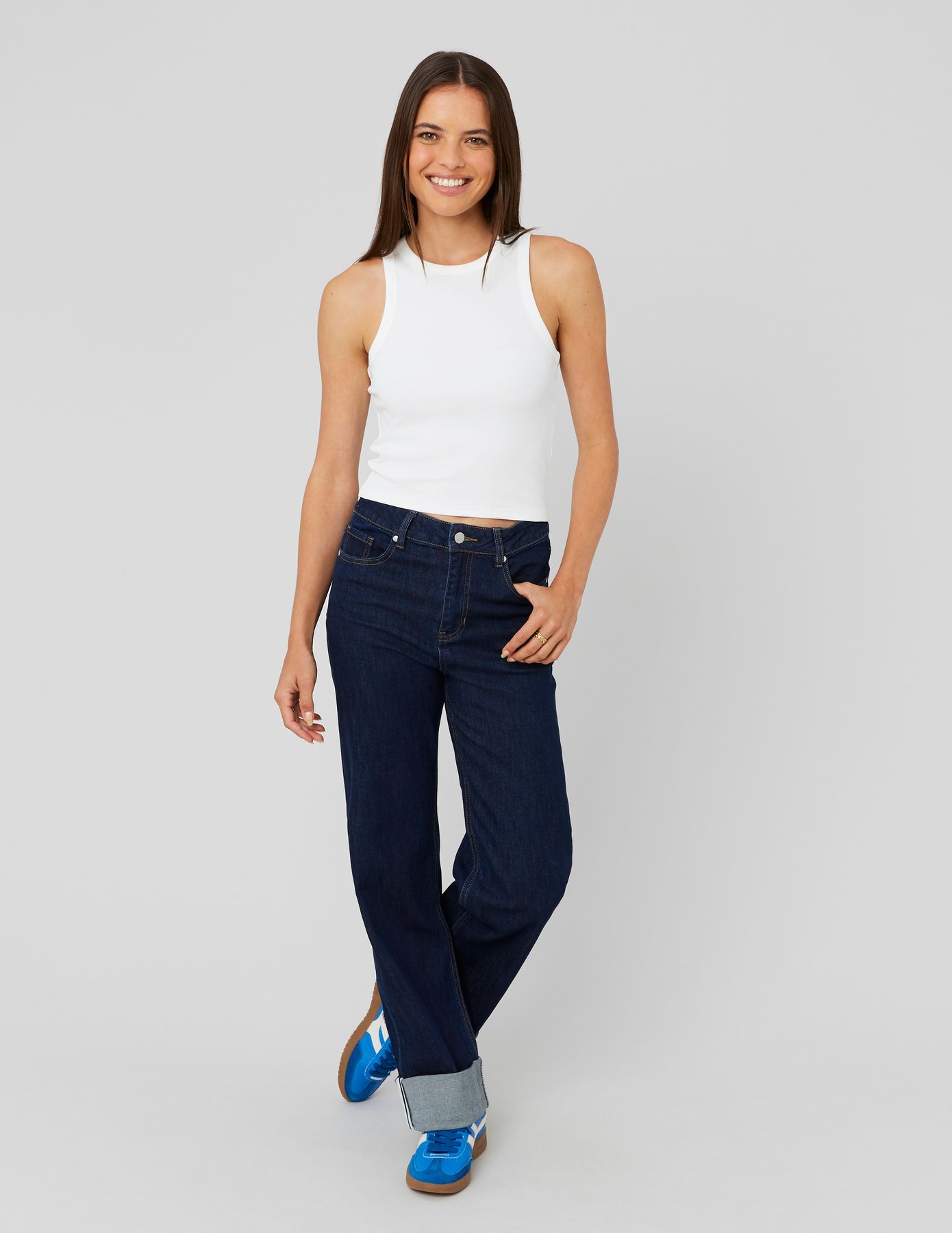Jean straight revers