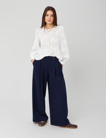 Pantalon fluide à pinces