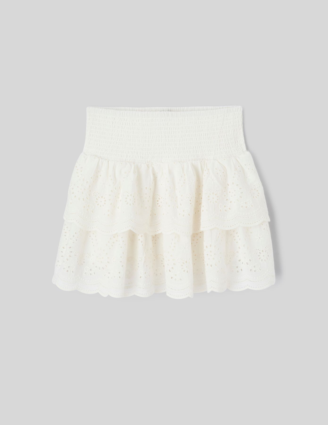 Jupe brod&eacute;e &agrave; volants