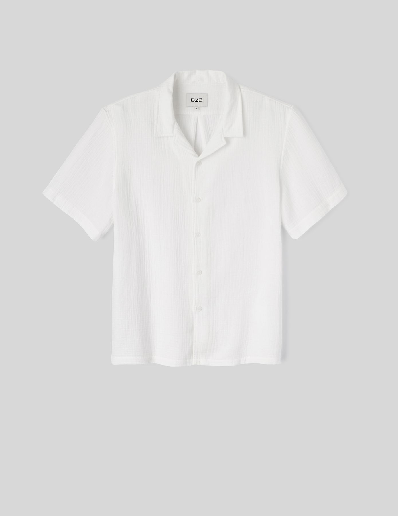 Chemise manches courtes gaze de coton