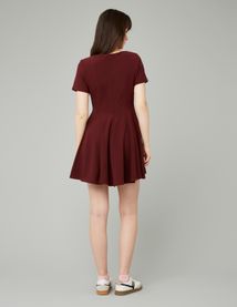 Robe courte patineuse en polyester recyclé